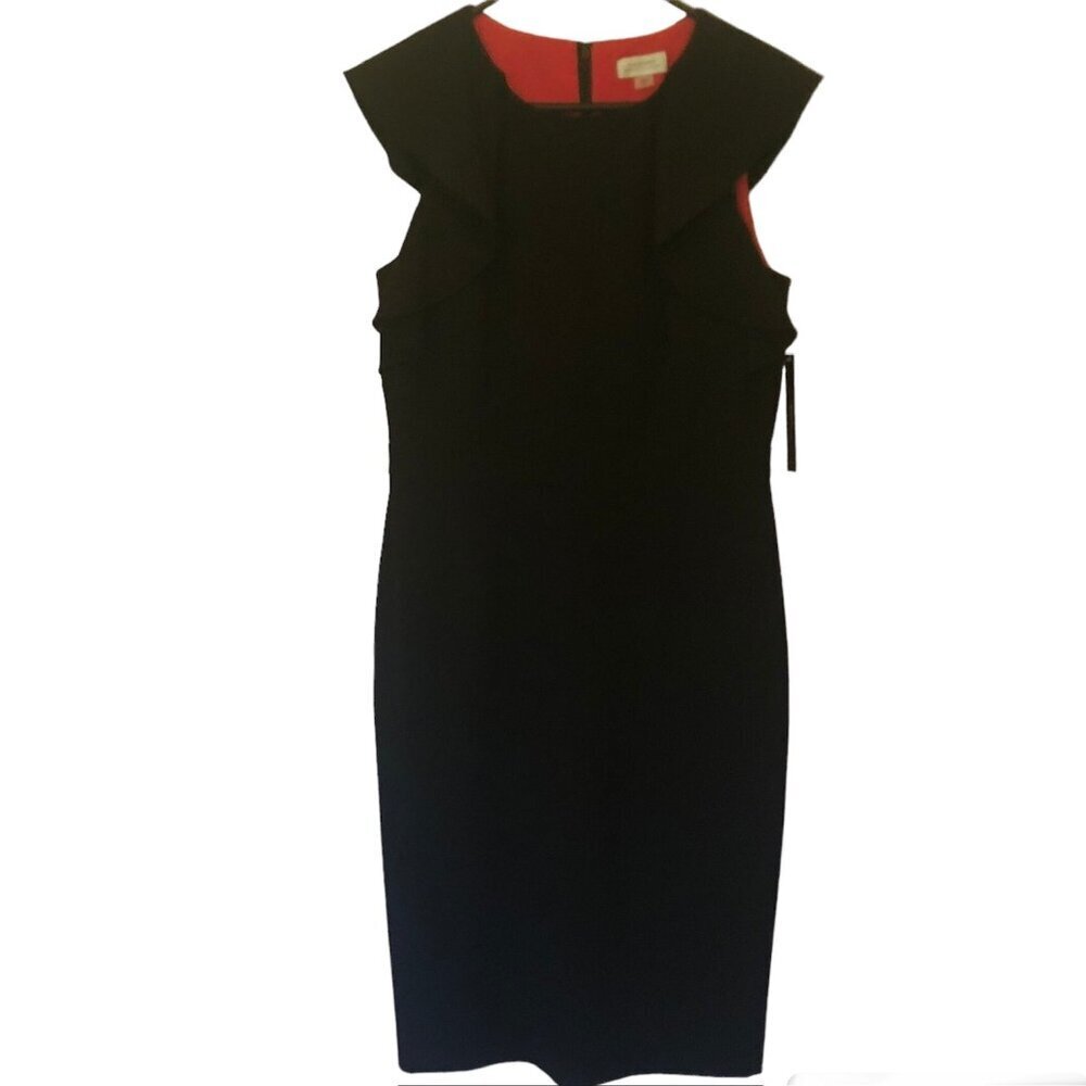 NWT Tahari ASL flutter-sleeve sheath dress sz 8